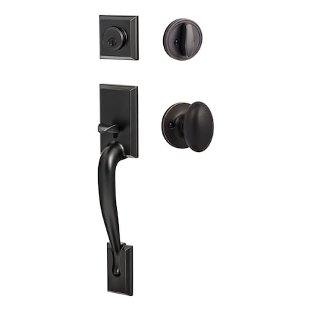 Sure-Loc Hardware Sure-Loc Hardware Madison Handleset, Arapaho Handleset Trim, Vintage Bronze MA507-AR 11P